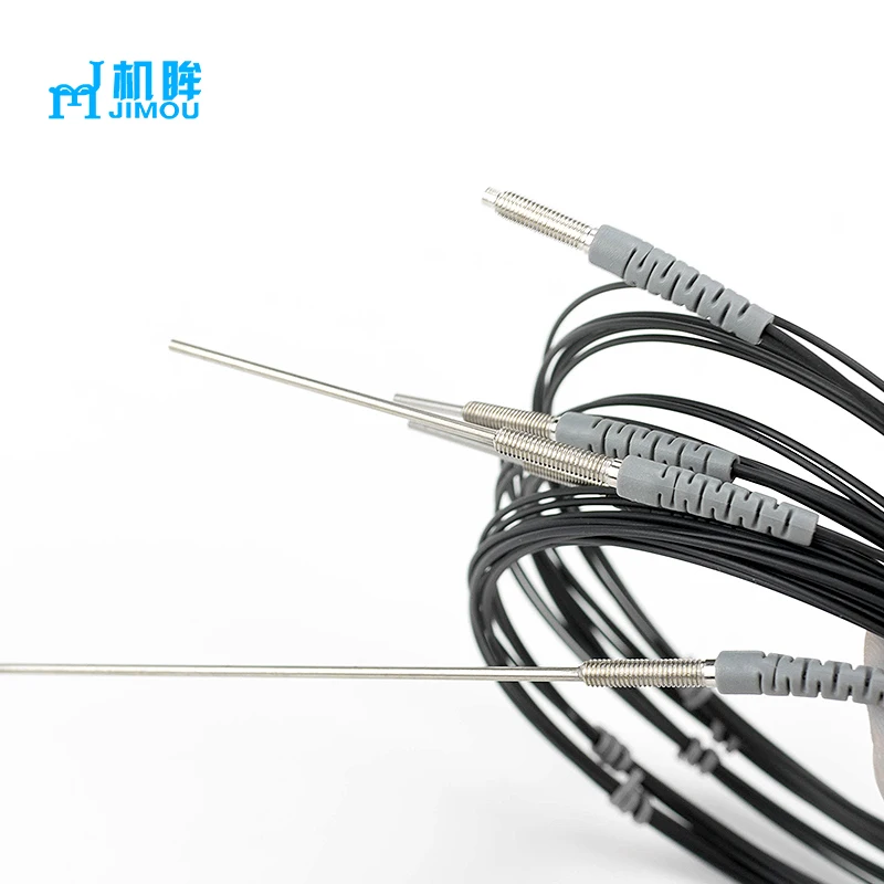 Manufactures M6 Optical Fiber Sensor Elbow diffuse reflection fiber optic sensor