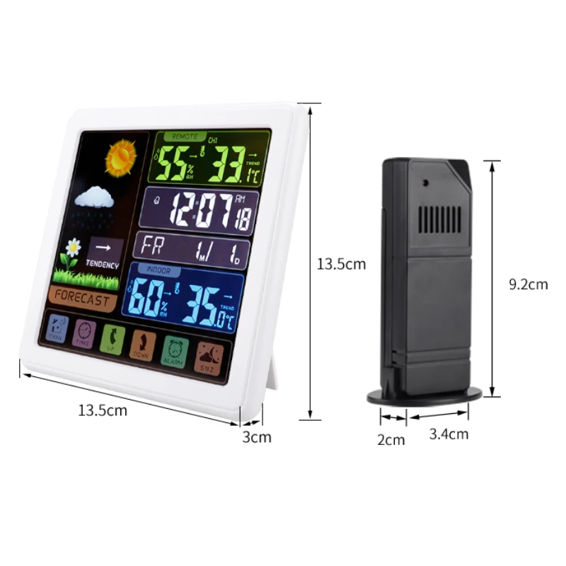 New Product wireless digital Weather Forecast Temperature Humidity weather station with outdoor sensor