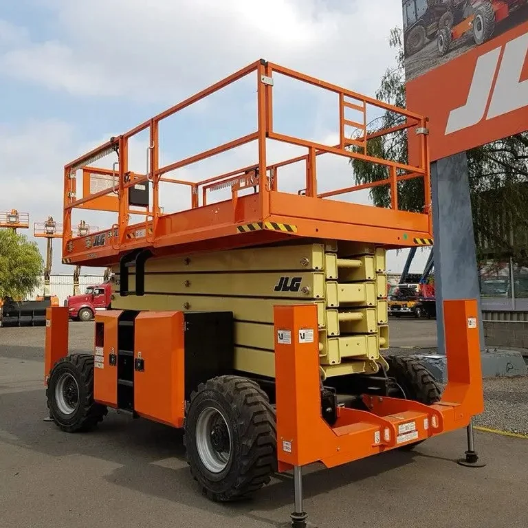 Высококачественный приподнятый JLG 530LRT, сборщик вишни, телескопические сочлененные гидравлические буксируемые Подъемные столы для Ножничного прицепа