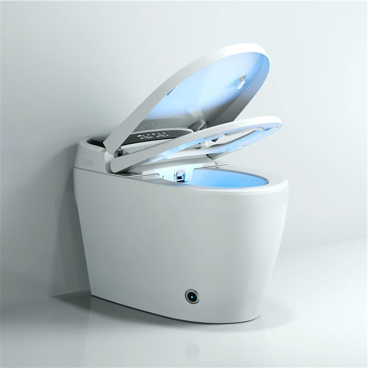 Luxury modern style floor mounted sanitary ware commode ceramic intelligent bidet wc bathroom smart toilet