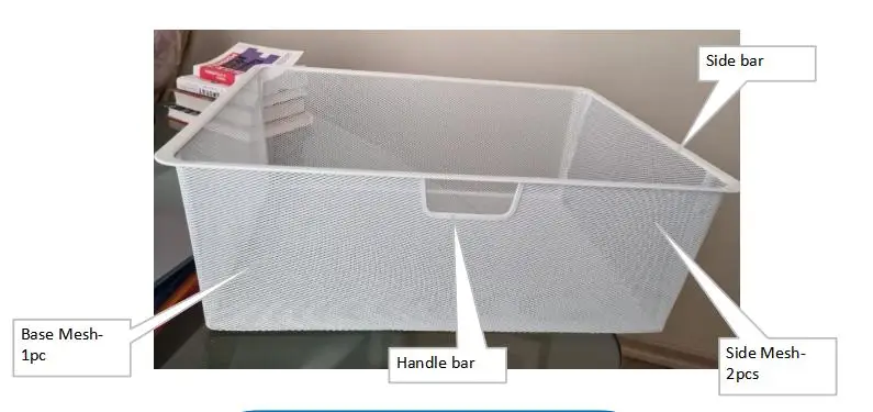 Hwashi large metal storage basket stainless steel wire basket production line,We can customize welding wire mesh basket