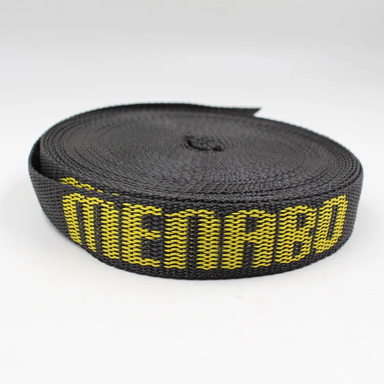 
1m To 20m 100% High Tenacity Polyester Cheap Flat Strap Webbing Tape Fireproof Nylon Webbing With Reinforced Lifting Eyes 
