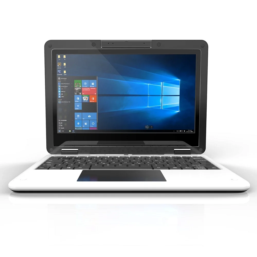 Affordable windows 10 mini laptop core i7 265ssd touch screen rotating 360 degree children educational laptops tablet PC