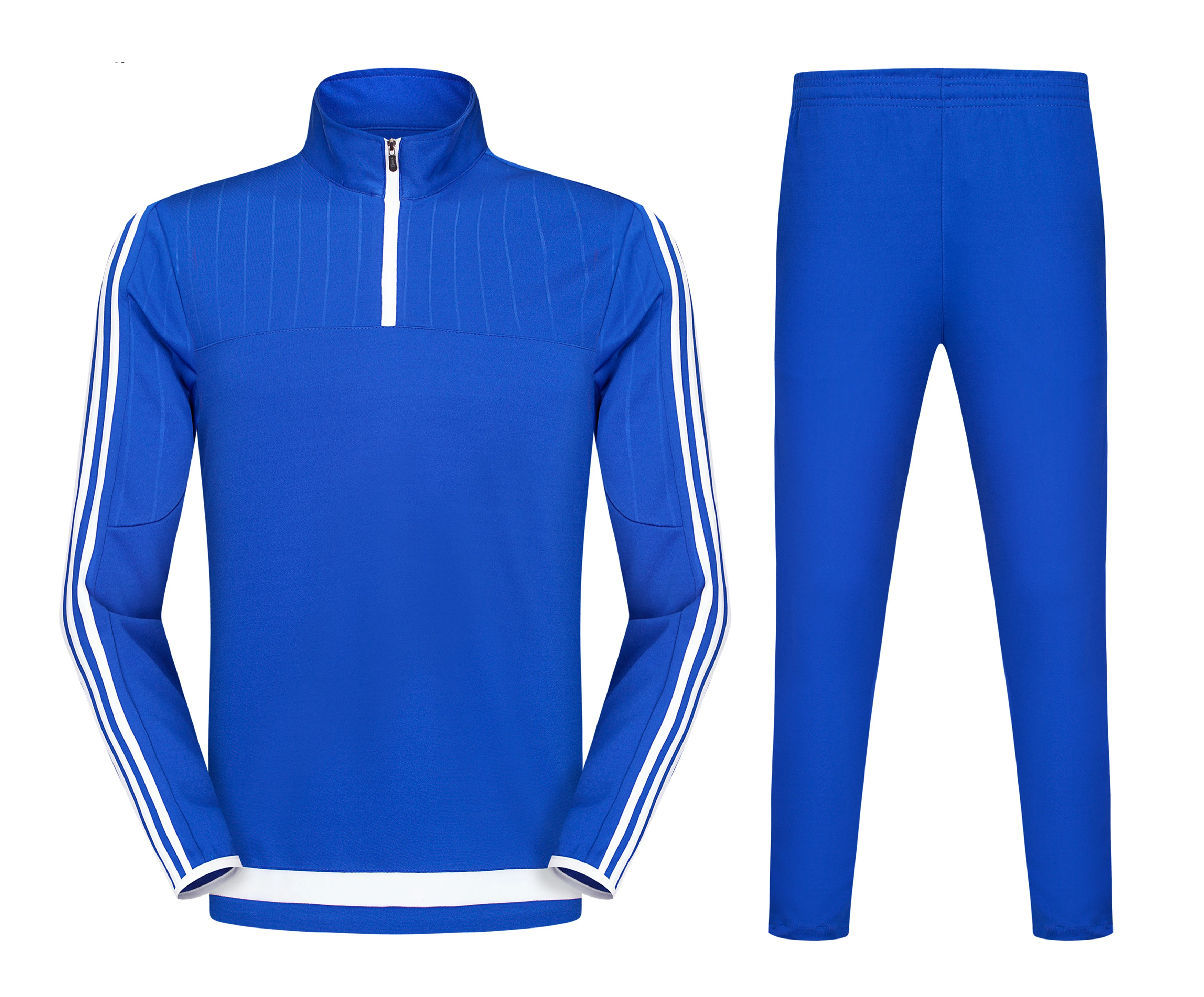 new fashion design winter half zipper stripe design fitness jogger suit tracksuits