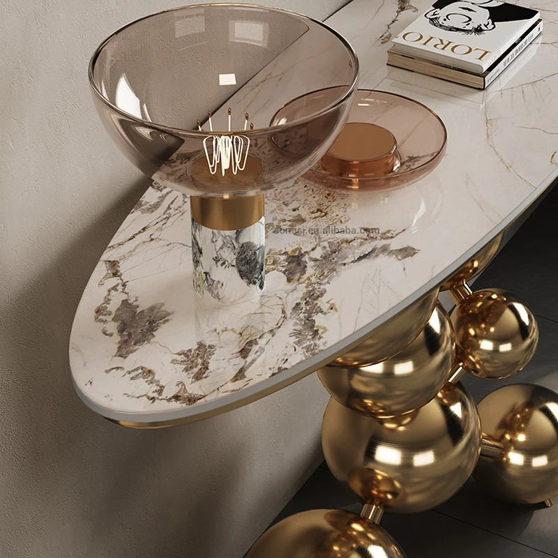 marble side table living room luxury design mirrored sideboard new style side cabinet with many drawers sideboards