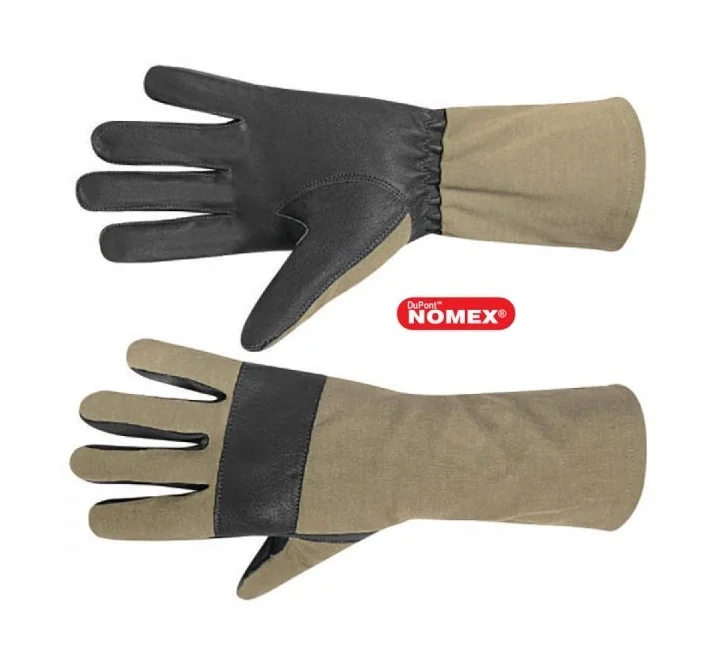 Устойчивые к огненным порезам кожаные перчатки с длинным рукавом