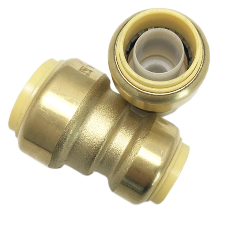 quick connect water food grade fitting plumbing water pipe fitting brass PVC PEX brass connectors
