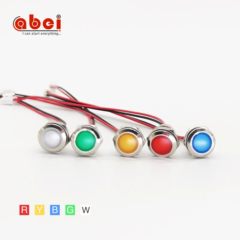 ball head  Signal Lamp electrical Metal Led Indicator Light motorbike pilot led equipment indicator lights