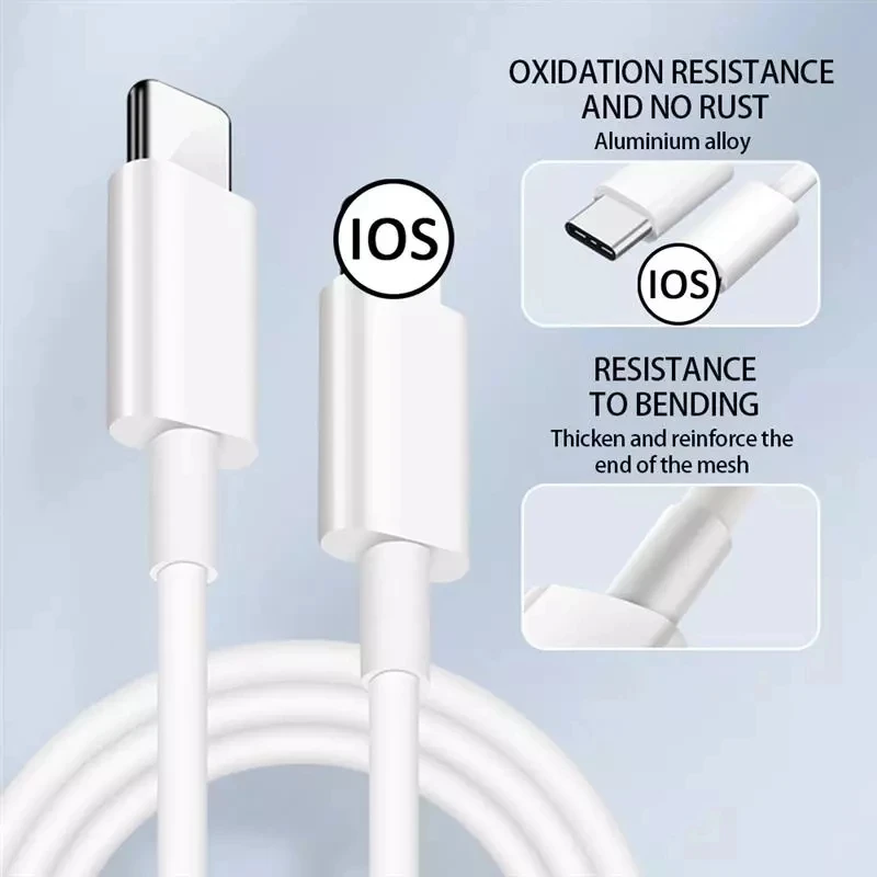 Кабель зарядный PD USB Type-C 20 Вт для iPhone 12 11 Pro Max Mini X XR 8 7 Plus