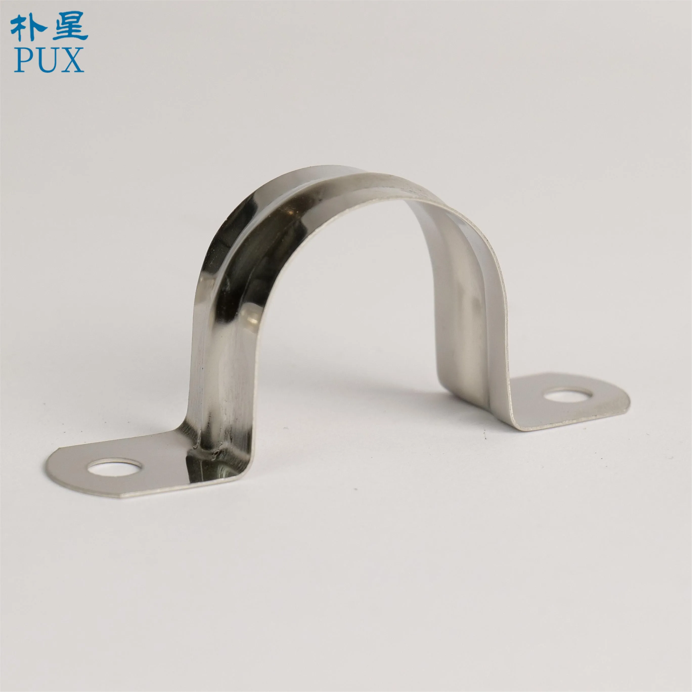 High Quality 304 Stainless Steel Rigid U Shaped Strap Clip Conduit Ring U Type Pipe Saddle Clamps For Fixing Supporting