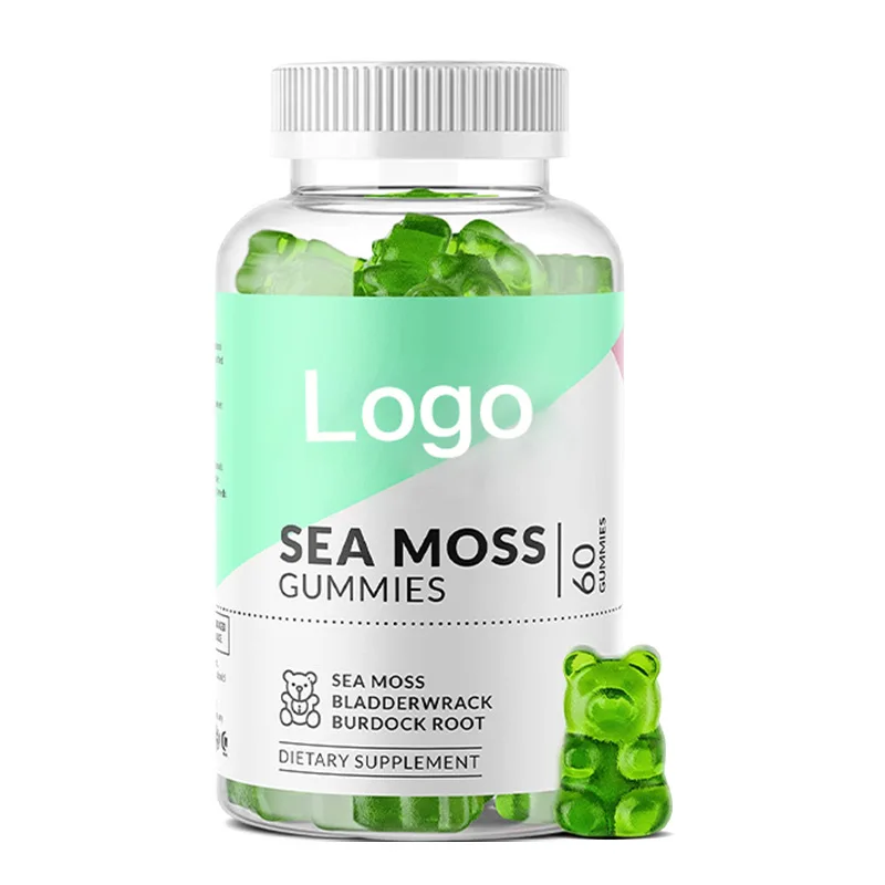 Фабрика OEM медицинские добавки Seamoss Gummies органические индивидуальные косметические продукты витамины для похудения упаковка бутылки CN;SHA