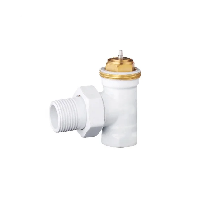 Manual thermostatic home for temperature control floor heating angled chrome brass ppr radiator valve BJ12001-J