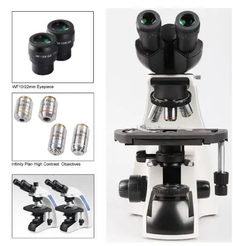 
NP-LM05B 40X-1000X Plan Infinity Kohler Medical and Veterinary Binocular Compound Biological Microscope 