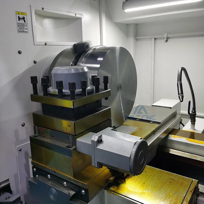 CK6150 horizontal flat bed 3 axis cnc lathe 6 tool with hydraulic chuck