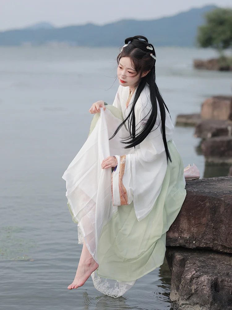 Топ + вырез юбка Традиционный китайский костюм для лета и осени