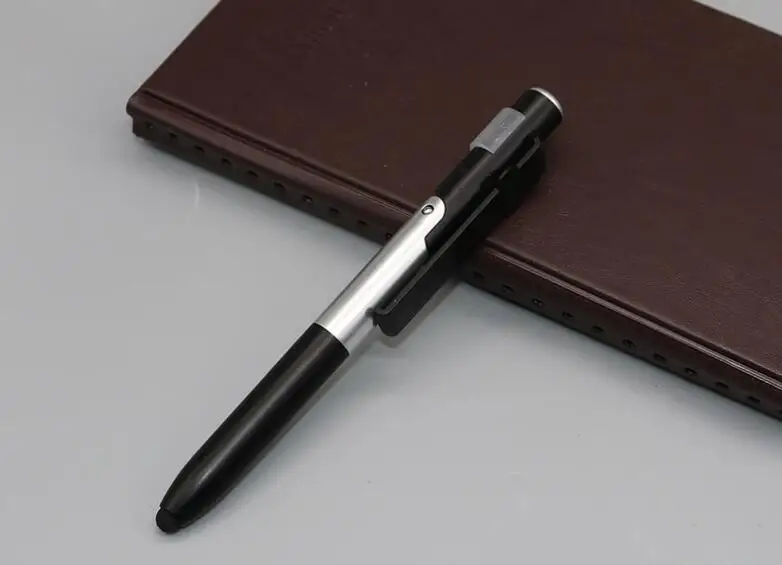 Universal mini Capacitive Pen with LED For Tablet Cellphone 4-in-1 Folding Ballpoint Pen Screen Stylus Pen