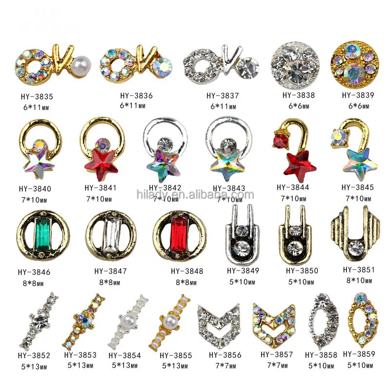 Rhinestones Large Diamond Pearl Nail Metal Nail Art Luxury  Nail Art Accessories Shining Diamond