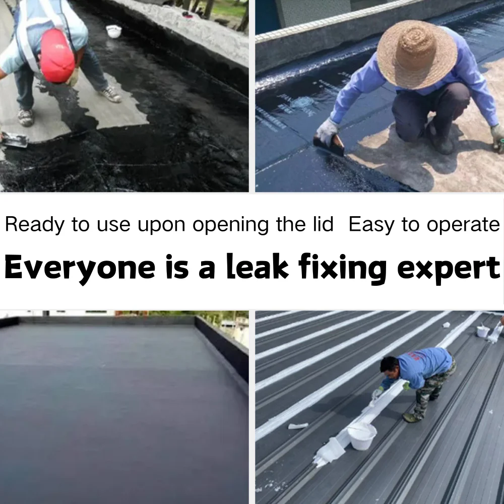 Domestic and Commercial Rubberized Bitumen Waterproof Coating Membrane Liquid Rubber Waterproofing  For Construction