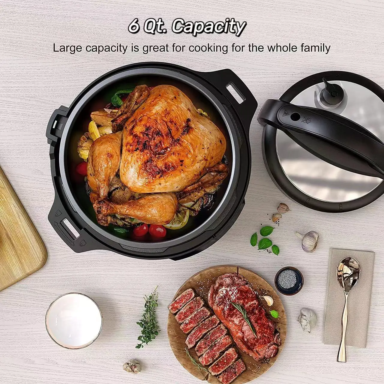 Large Capacity 6-12 Liters With 20 Cooking Options High Quality Factory Wholesale For Household Multi Functional Pressure Cooker