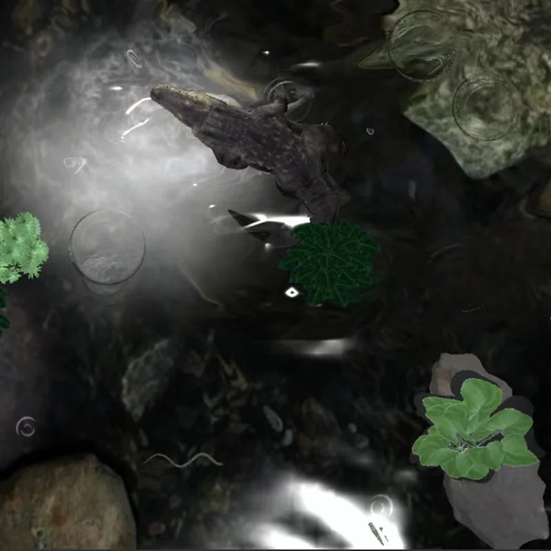 newest and hottest Crocodile Game Interactive Floor Projector System Hologram indoor virtual reality  games for Kids