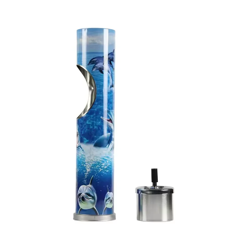 2024 High Quality Cheaper Price Smoking Accessories Smart Car Ashtray Air Purifier Smokeless Tin Can Ashtray