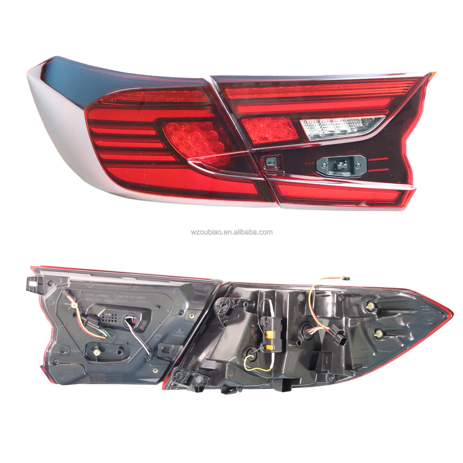 With Dynamic Turn Signal Reverse DRL Rear Lights For Accord 2018-UP Smoked Car Accessories LED Taillights For Honda Accord Light