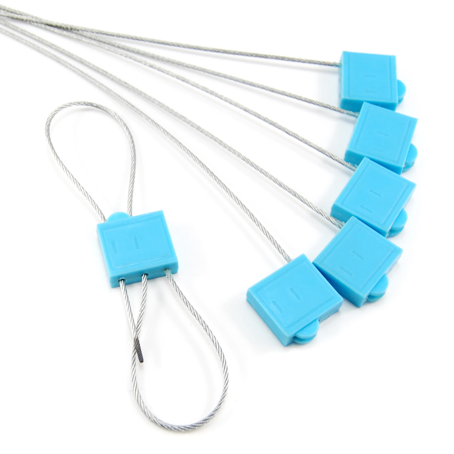 RFID Cable Seal NFC Chip Security Steel Wire Seal Readable Metal RFID Seal Tags for Container Truck Trailer