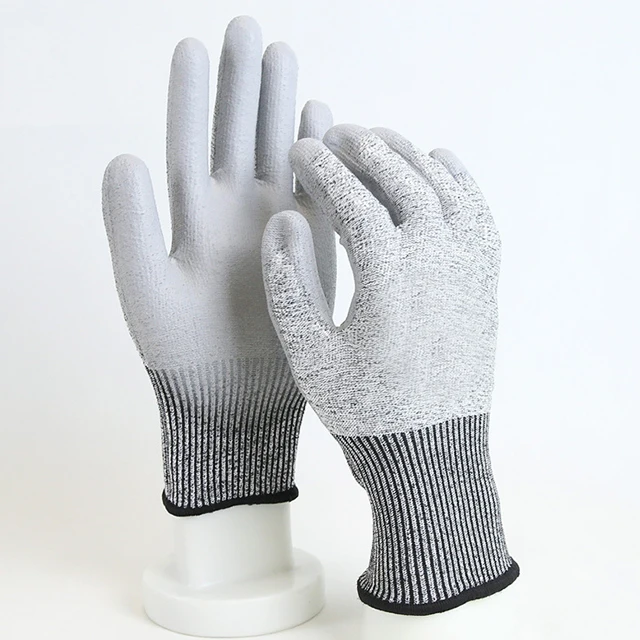 Coated Cut Resistant En388 Level 5 Glove Works Cut Glove