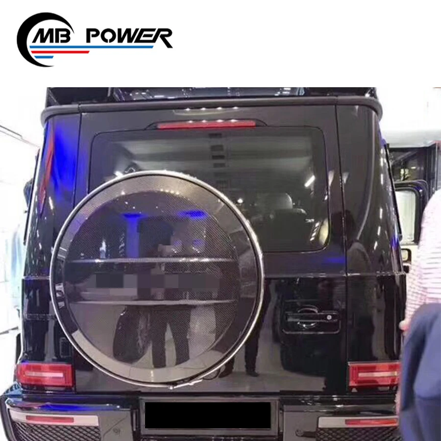  G класс W464 W463A автомобильные аксессуары чехол для шины G-класс G63 G500 G350D сухое углеродное волокно запасная крышка багажника