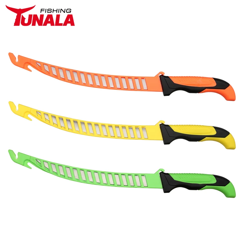 9 inch Fishing Fillet Knife, 3CR13 Stainless-Steel Blades with Rubber Handles, Protective Plastic Sheath