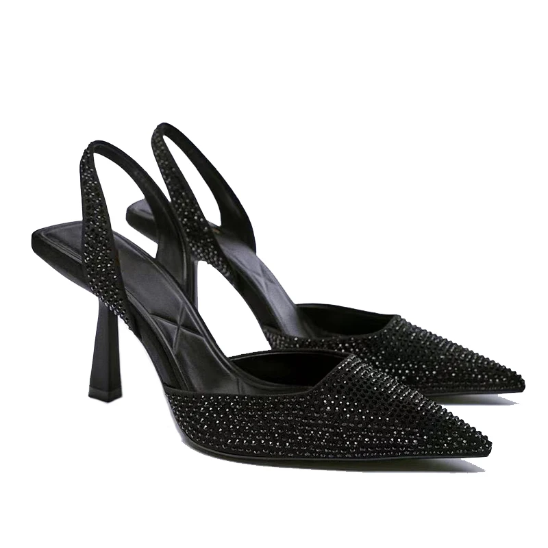 Wholesale High Pointed Toe Arrivals Stiletto Heels for Women Party Street High Heeled Sandals Dress Leather Shoes Wedding Pumps