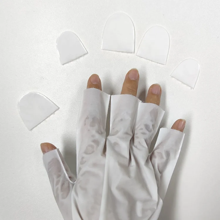 US Free Shipping Ammes Moisturizing Collagen Hand Gloves Finger Tips Removable Pedicure Socks Rose Scent For Nail Salon