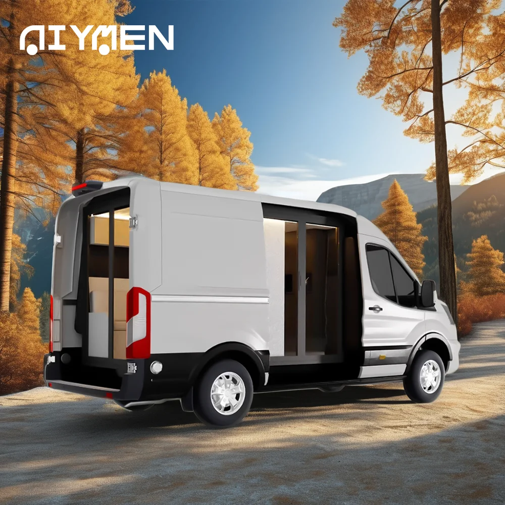 Mercedes Sprinter Box Custom RV Mini Camper Van Conversion with Upper Cabinet Double Cabin Kit for Travel Camping Furniture