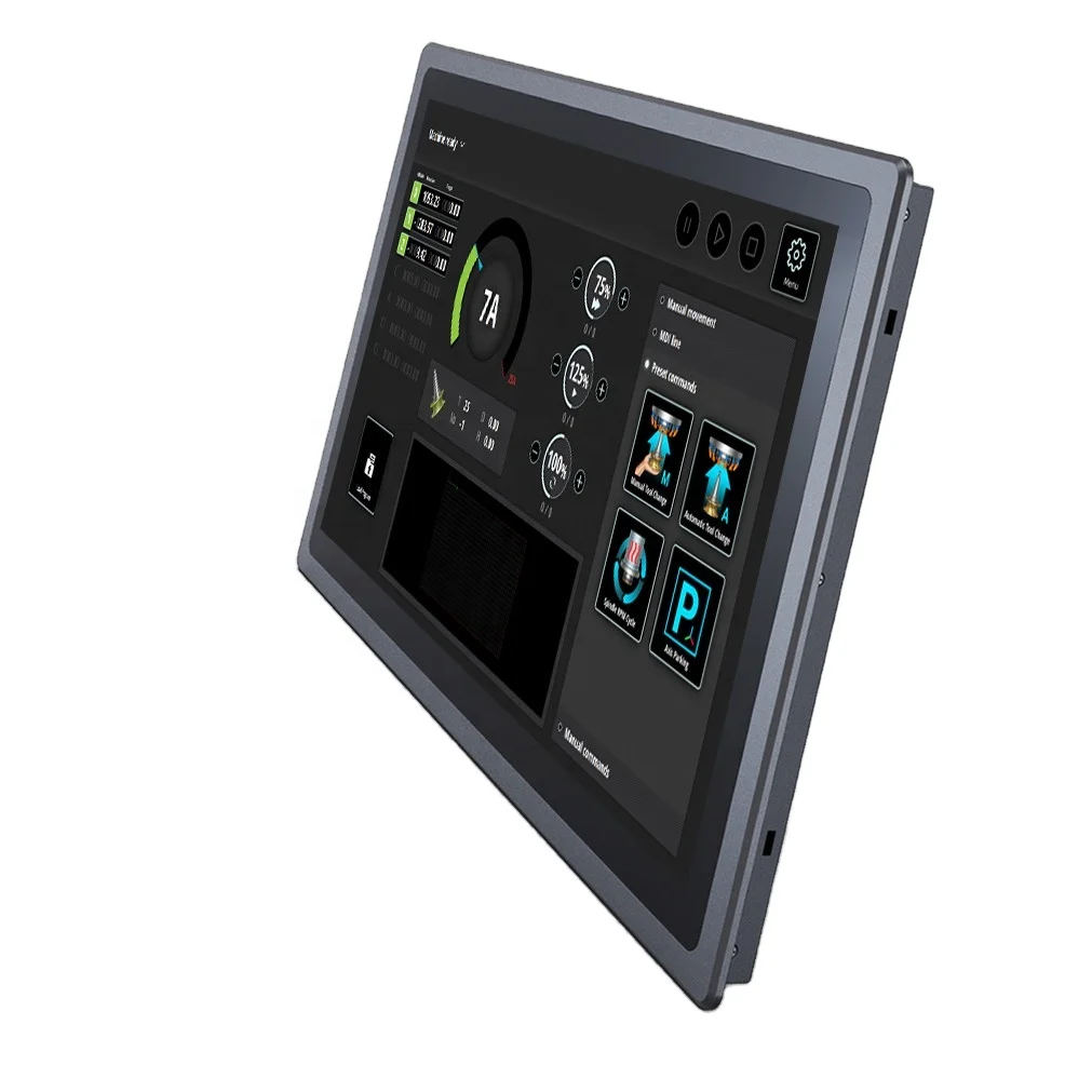 rugged embedded 12 15 15.6 17 19 21.5 inch IP65 waterproof android linux window10  interact flat Industrial Panel pc