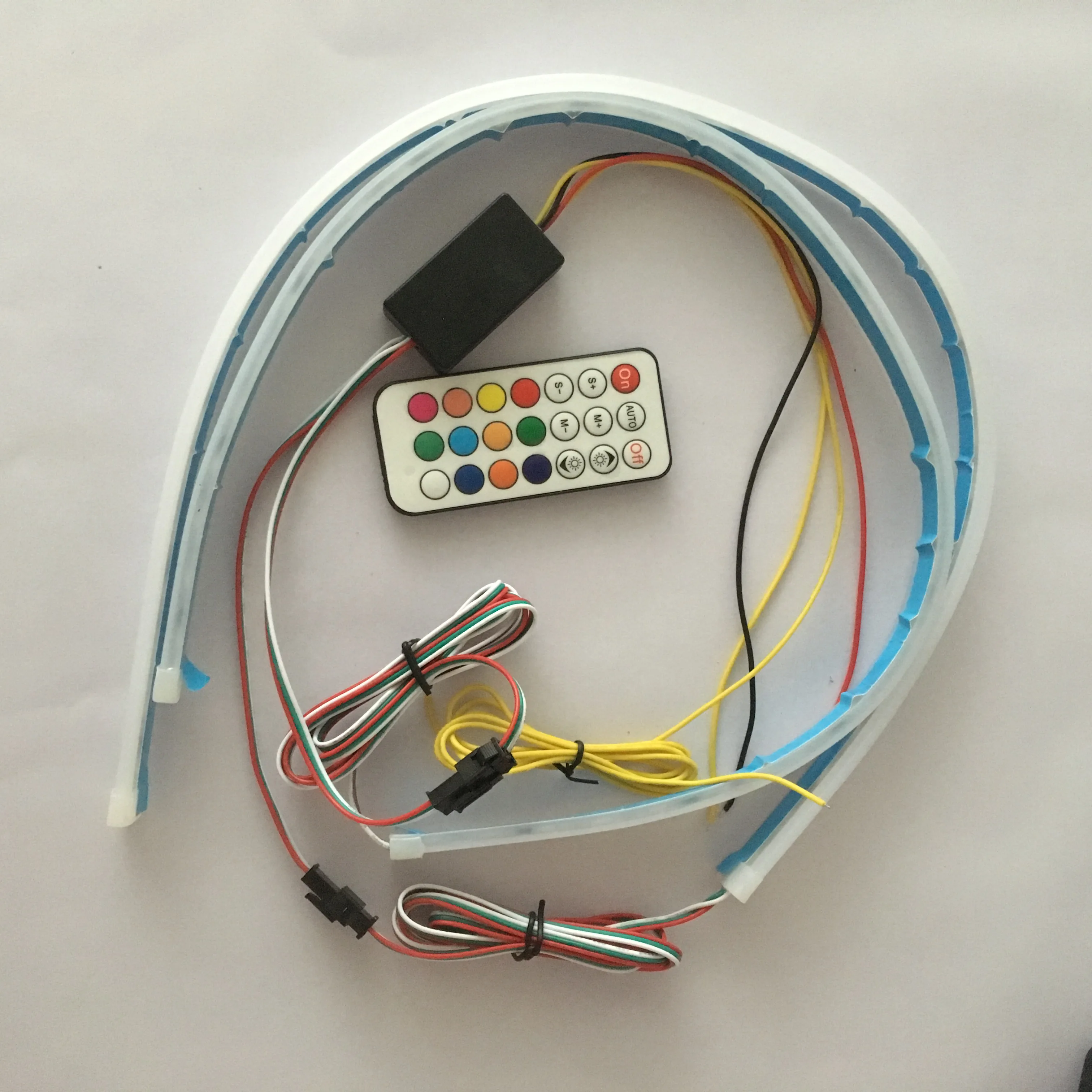 Sequential Scan Led Car Hood Light strip Car Decorative Atmosphere Lamp DRL Auto Daytime Running Lights 12V