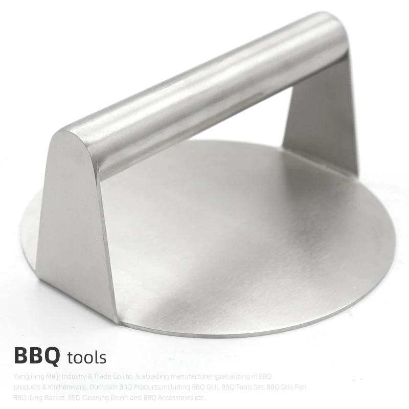 Ручные аксессуары для барбекю из нержавеющей стали пресс гриля с антипригарным покрытием мясных бургеров набор