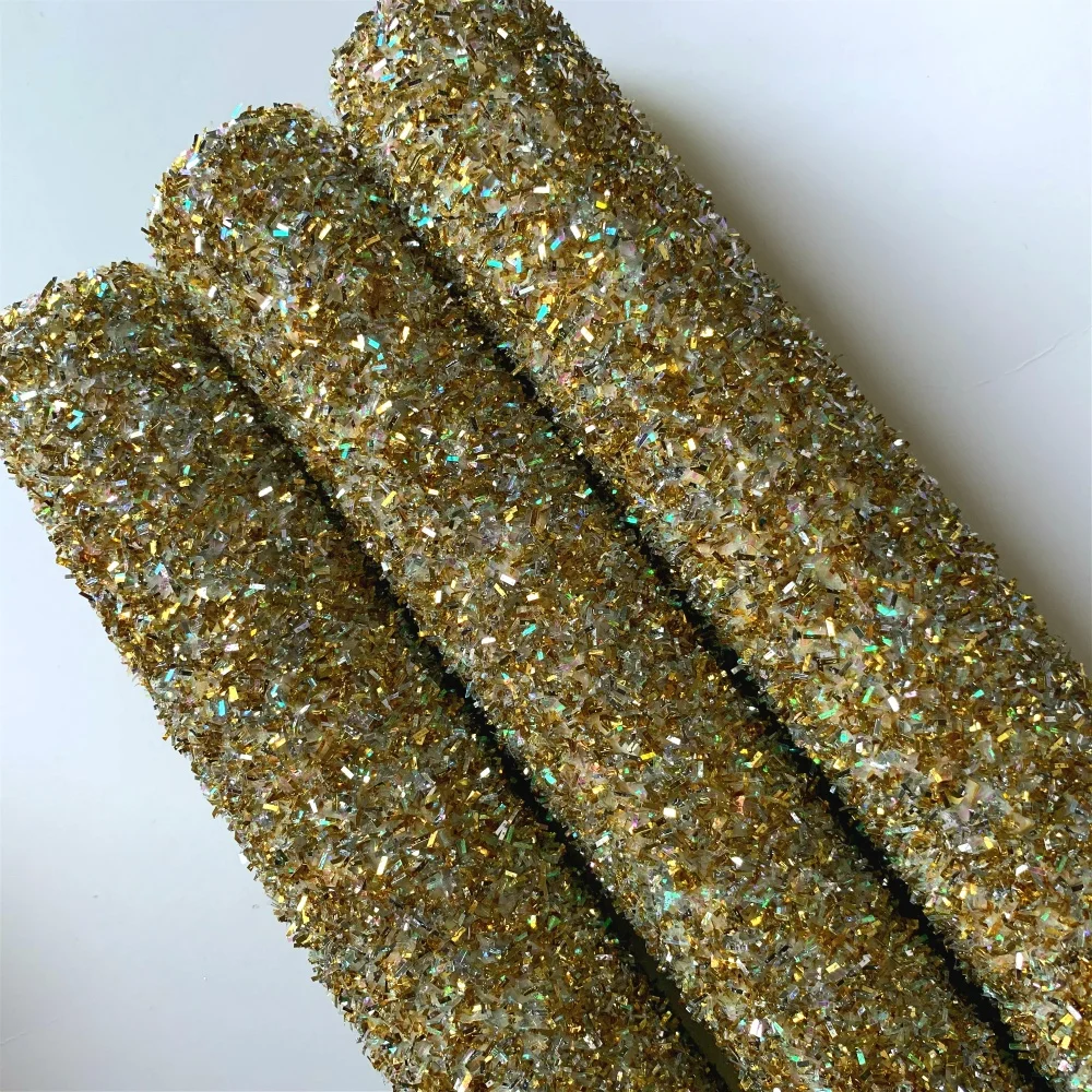 Tinsel glitter fabric sheets & faux leather for christmas decorations