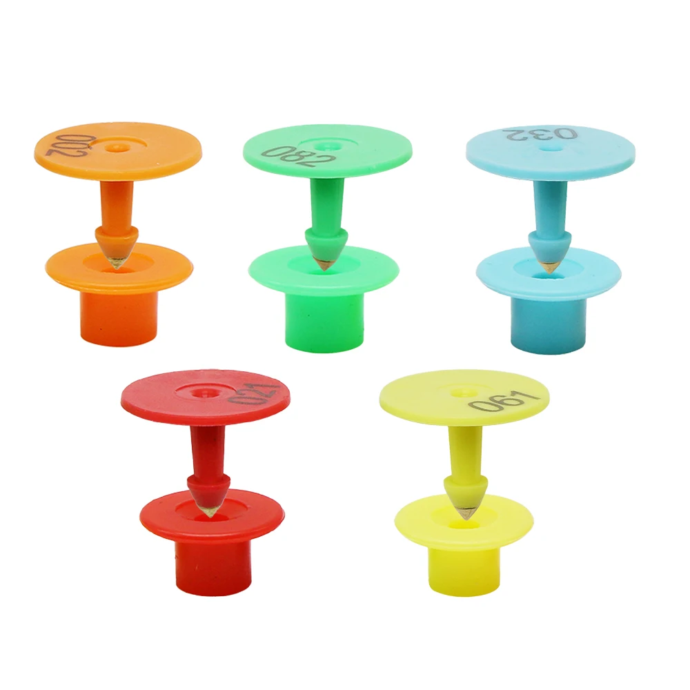 Animal Pig Sheep Rabbit Cattle Ear Tag Signs Laser Typing Copper Head Earrings Livestock Ear Tag