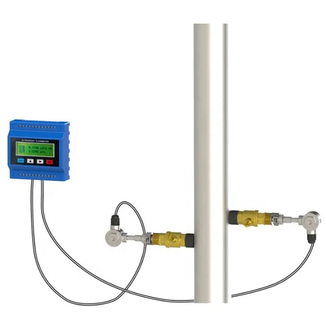 TUF-2000M Module clamp on type ultrasonic transit time flow meter transducer digital water ultrasonic flowmeter