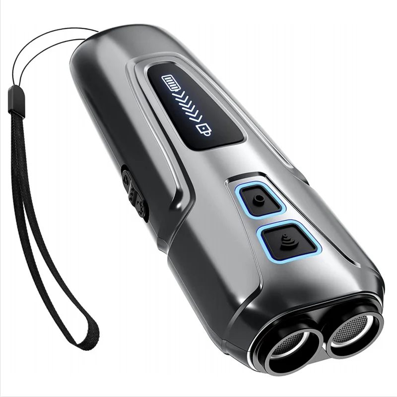 Portable Ultrasonic Dog Repeller Deterrent Device Anti Barking Stop Control Bark Training Tool Dog Repellent With LED Flashlight