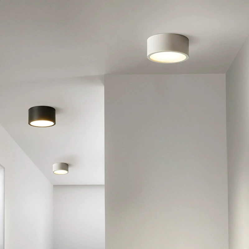 Surface mounted downlight without hole LED circular main light living room bedroom corridor ceiling light