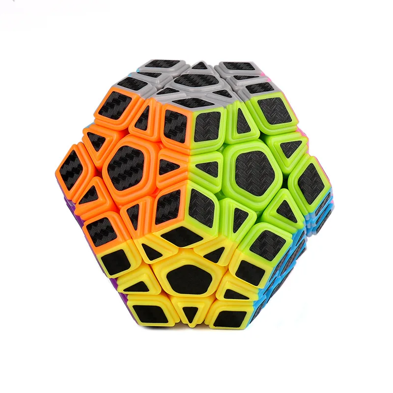 Hot Selling Fast Magic Cube speed puzzle professional cube Carbon Fiber Sticker Smooth  Cube Puzzles Educational Toys for Kids