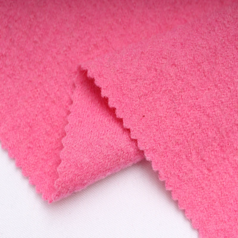 Textile Factory New arrival Cheap Price High Quality 100% boiled wool knit fabric for Overcoat suit Dress