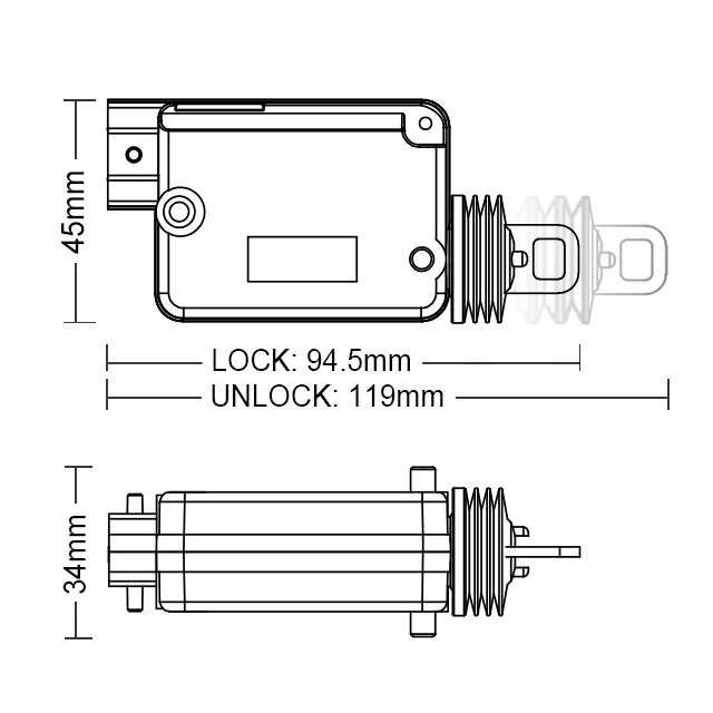 Promata High quality actuator linear 12v 24v electric OA2001high speed linear actuator for RENAULT/GM