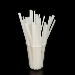 Disposable  8mm drinking balck straw  eco friendly 9 inch biodegradable PLA straws for beverage coffee