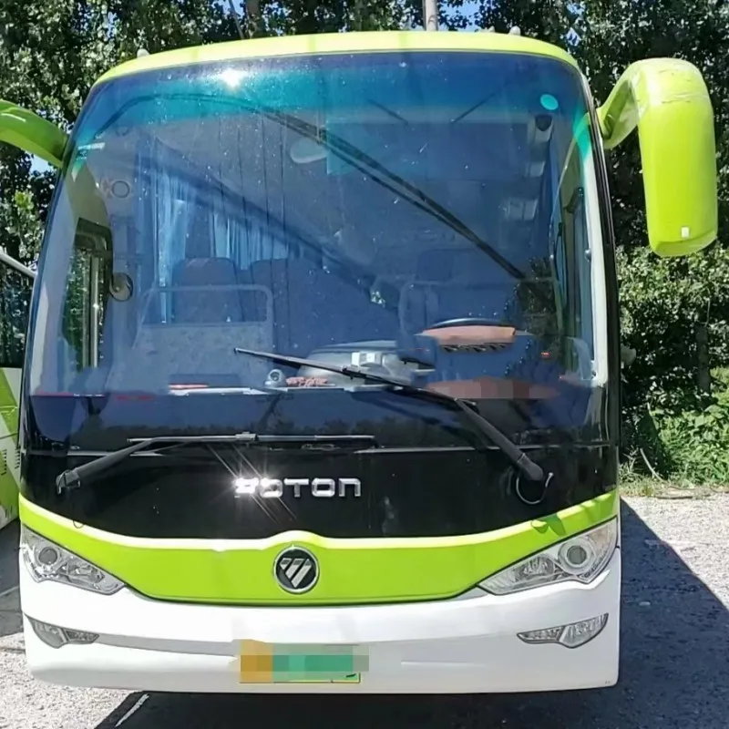 Б/у электроавтобус Foton с левым рулем автобусы мини электрические однодверные 51 пассажирские сиденья низкая напольная