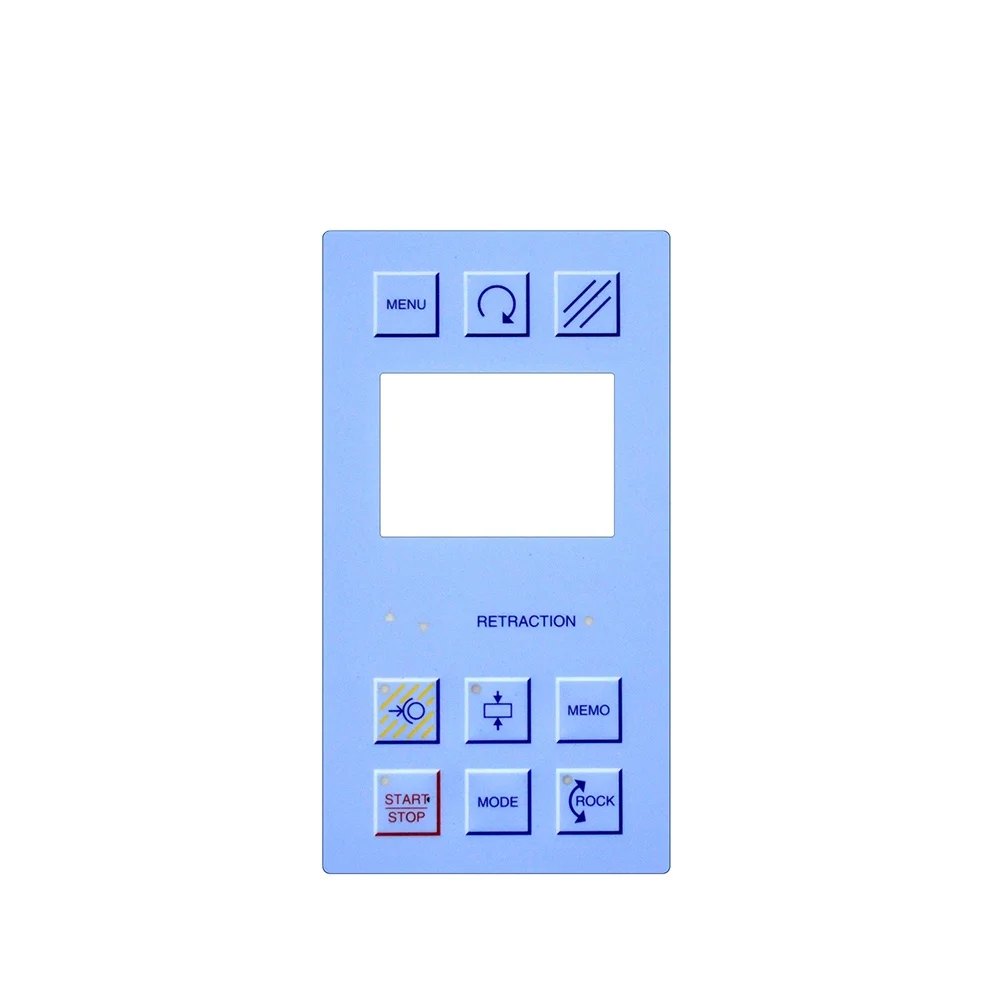 10-year quality assurance factory made LED Typel flexible circuit backlighttesa reflex membrane switch keypad graphic overlay