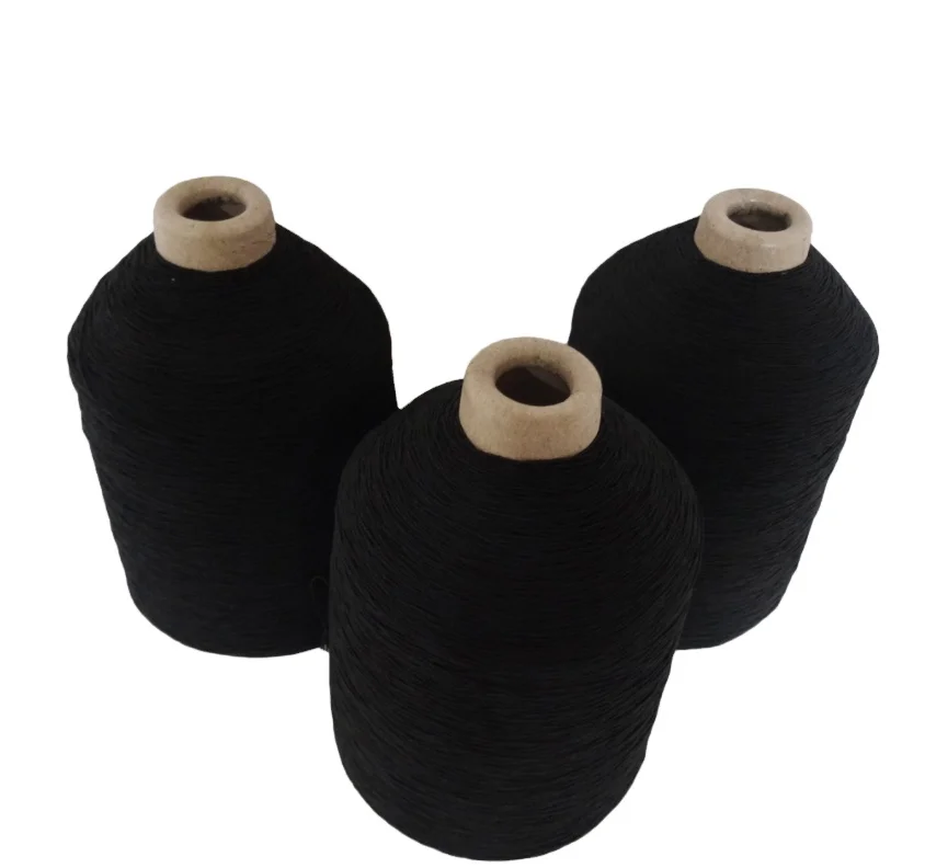Wholesale 1007575 Factory Cheap Price Polyester Rubber Covered Yarn For Socks