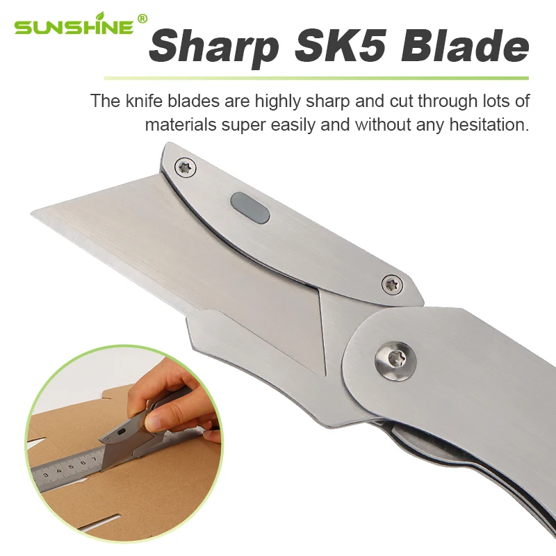 SUNSHINE New Item Paper Knife Utility Knife Retractable Blade Cutter for Promotion Gift Custom Made Customize Office Paper Knife
