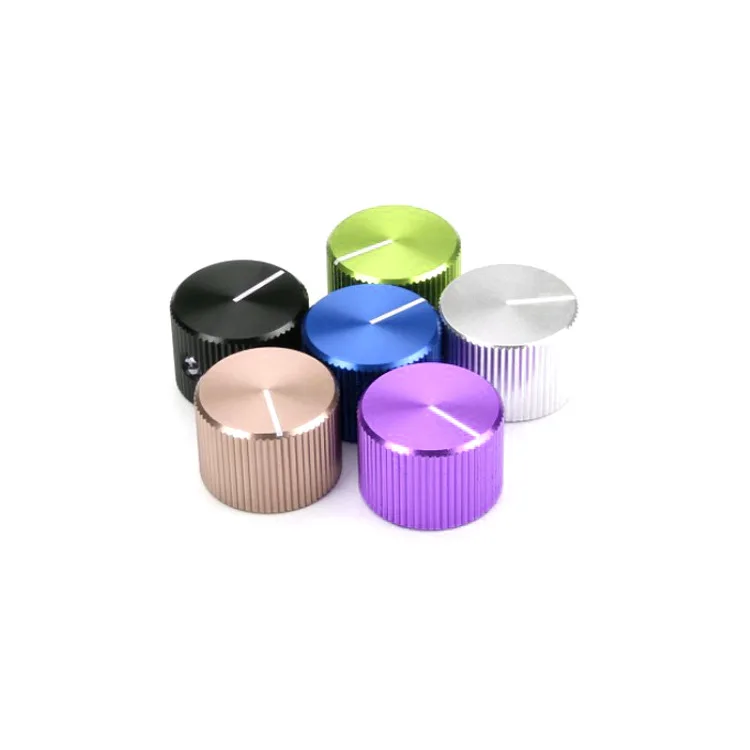 Custom Made CNC Knurled Potentiometer Knob Cap Volume Control Knobs Amplifier Volume Switch Knob